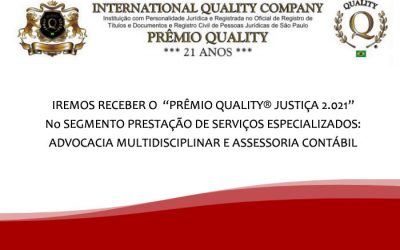 Prêmio International Quality Company 2021